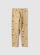Girls' multicolour stretchy cotton skinny fit leggings with prints_1