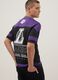Los Angeles Lakers Regular Fit Multicolour Pure Cotton T-Shirt_0