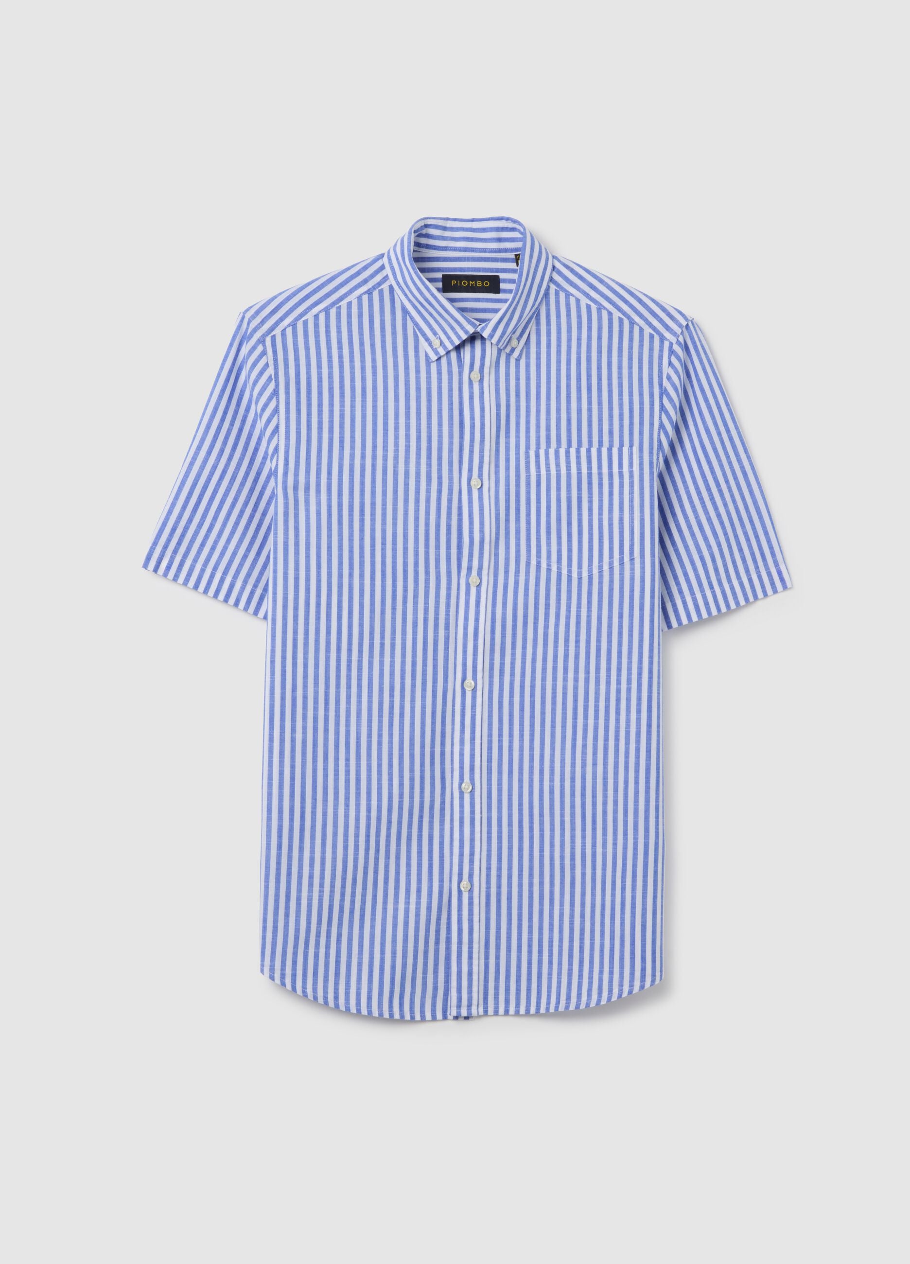 Men&rsquo;s multicoloured regular-fit T-shirt in 100% cotton with pocket