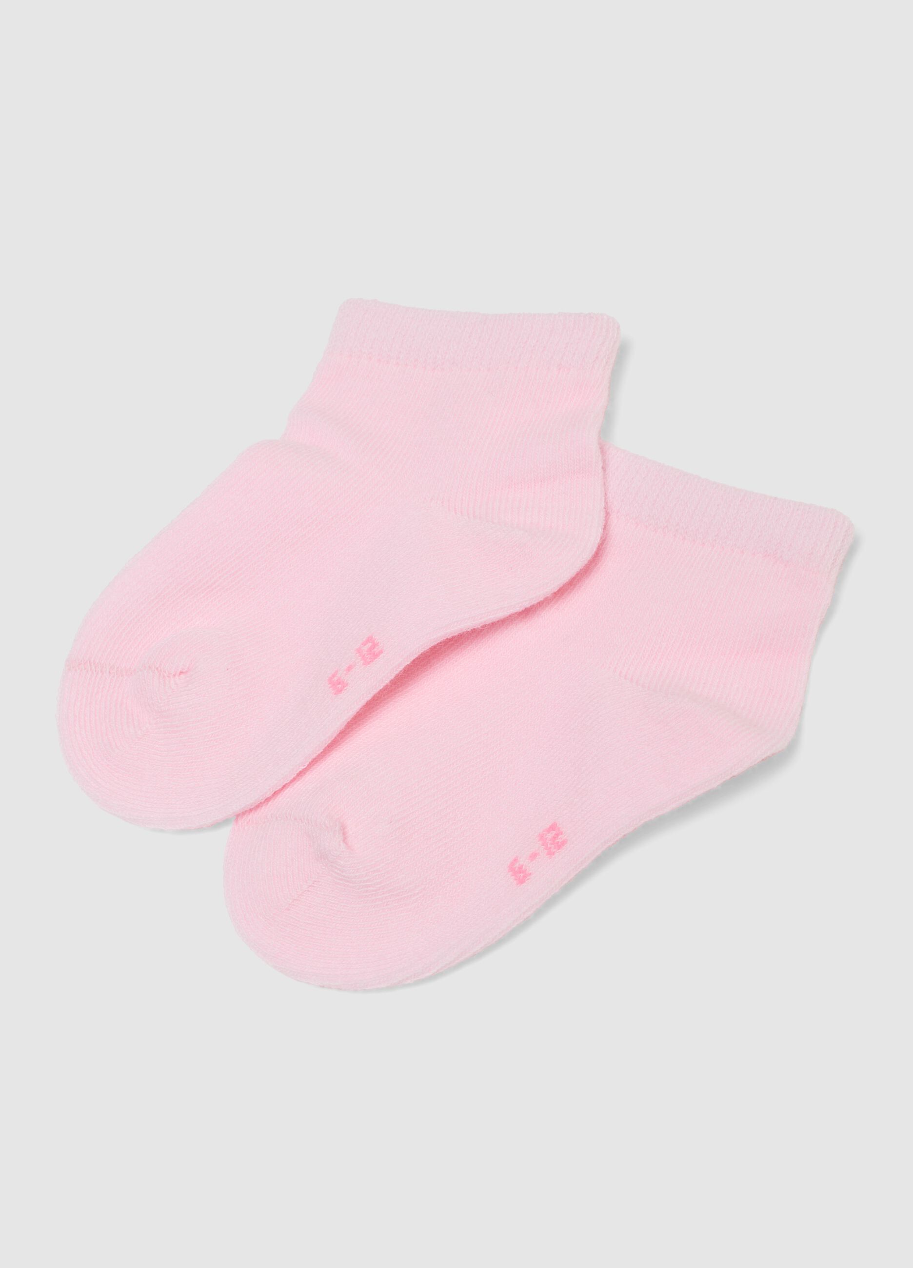 Newborn Girls' Multicolour Cotton Blend Short Socks Multipack