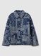 Multicolour padded jacket in pure cotton regular fit with pattern_5