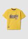 Yellow short-sleeved pure cotton T-shirt_0