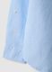Boys' regular fit light blue linen and cotton blend shirt_2
