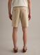 Beige pure linen Bermuda shorts with elasticated waist_2