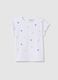 Girls&rsquo; top in white stretch cotton with regular fit_0