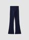 Girls&rsquo; blue organic stretch-cotton slim-fit trousers_1