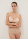 Beige seamless bra with removable padding_1