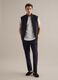 Ultra-light blue regular fit gilet with full zip_1