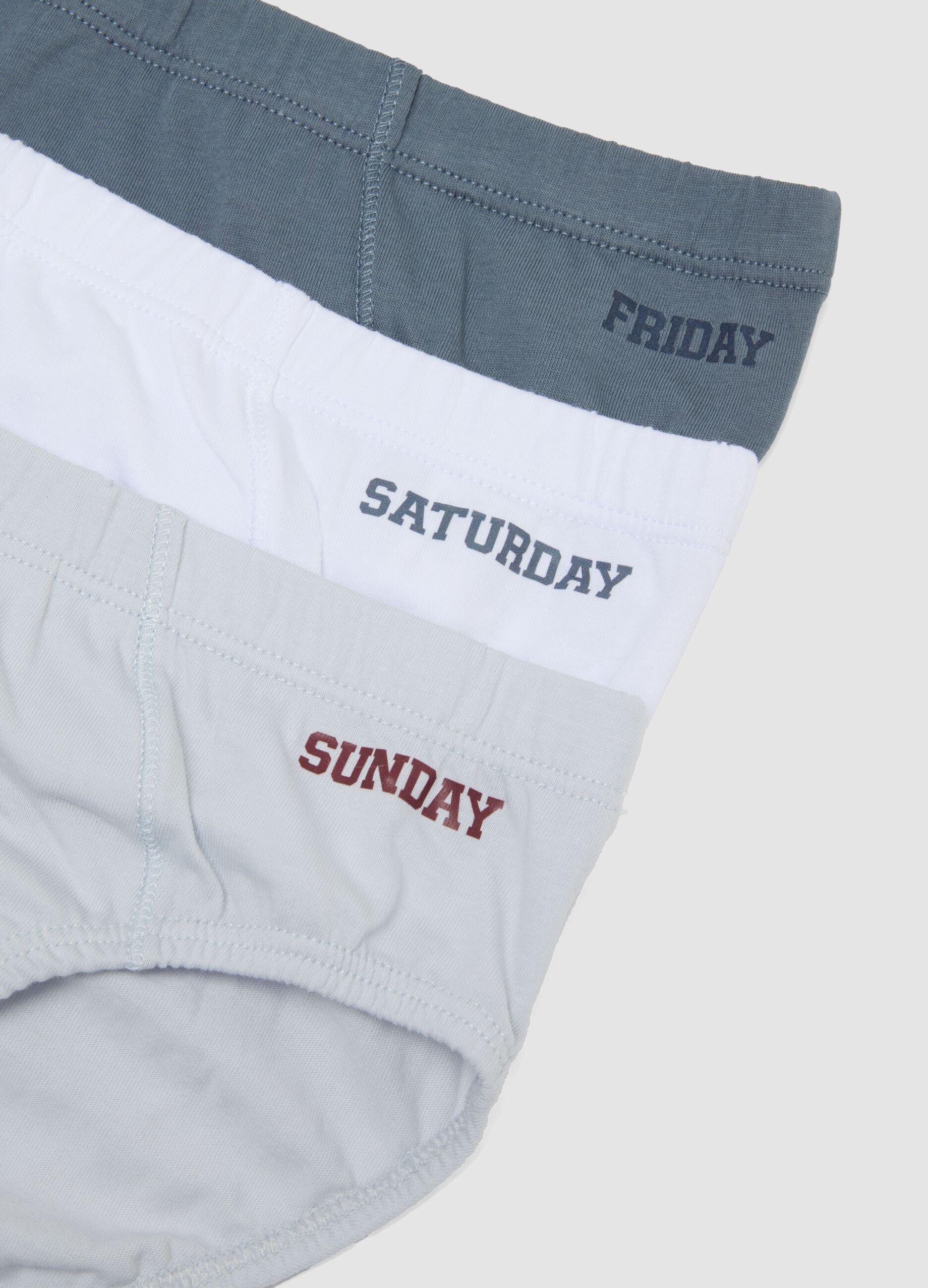 Pack of 7 multicolour boys&rsquo; organic cotton jersey briefs