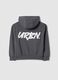 Grey pure cotton hoodie for girls regular fit_4