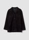 Black genuine leather jacket, regular fit_0