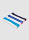 Multicolour pure cotton striped beach towel with fringes_0