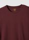 Red slim fit stretchy cotton T-shirt_5