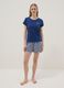 Multicolour short pyjamas in pure cotton regular fit_0