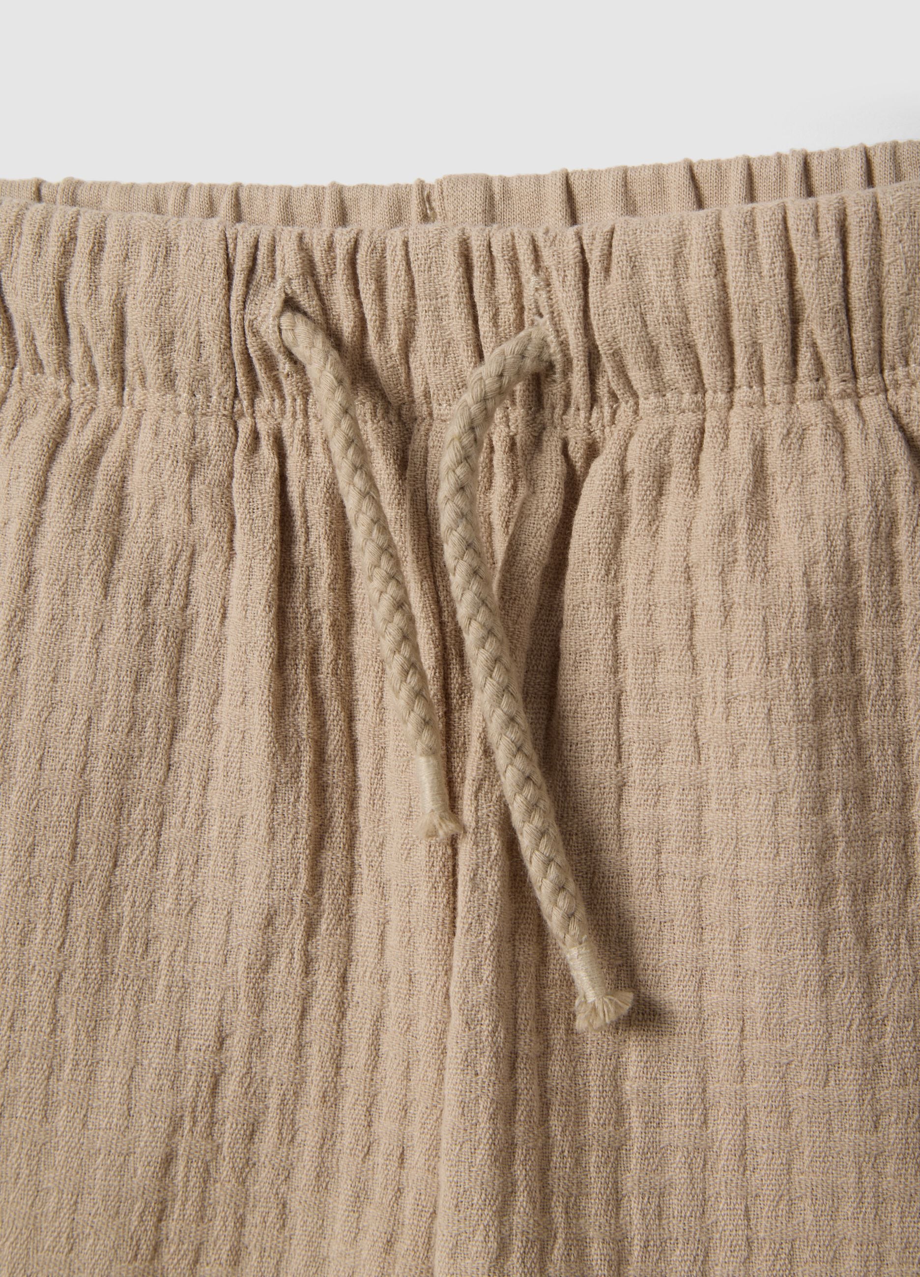 Grey pure cotton shorts for toddler regular fit