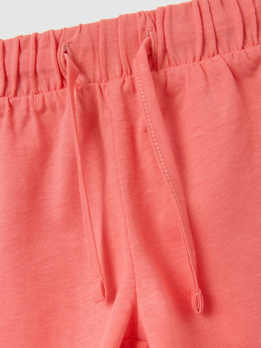 Girls&rsquo; white summer outfit in 100% cotton with regular fit_3