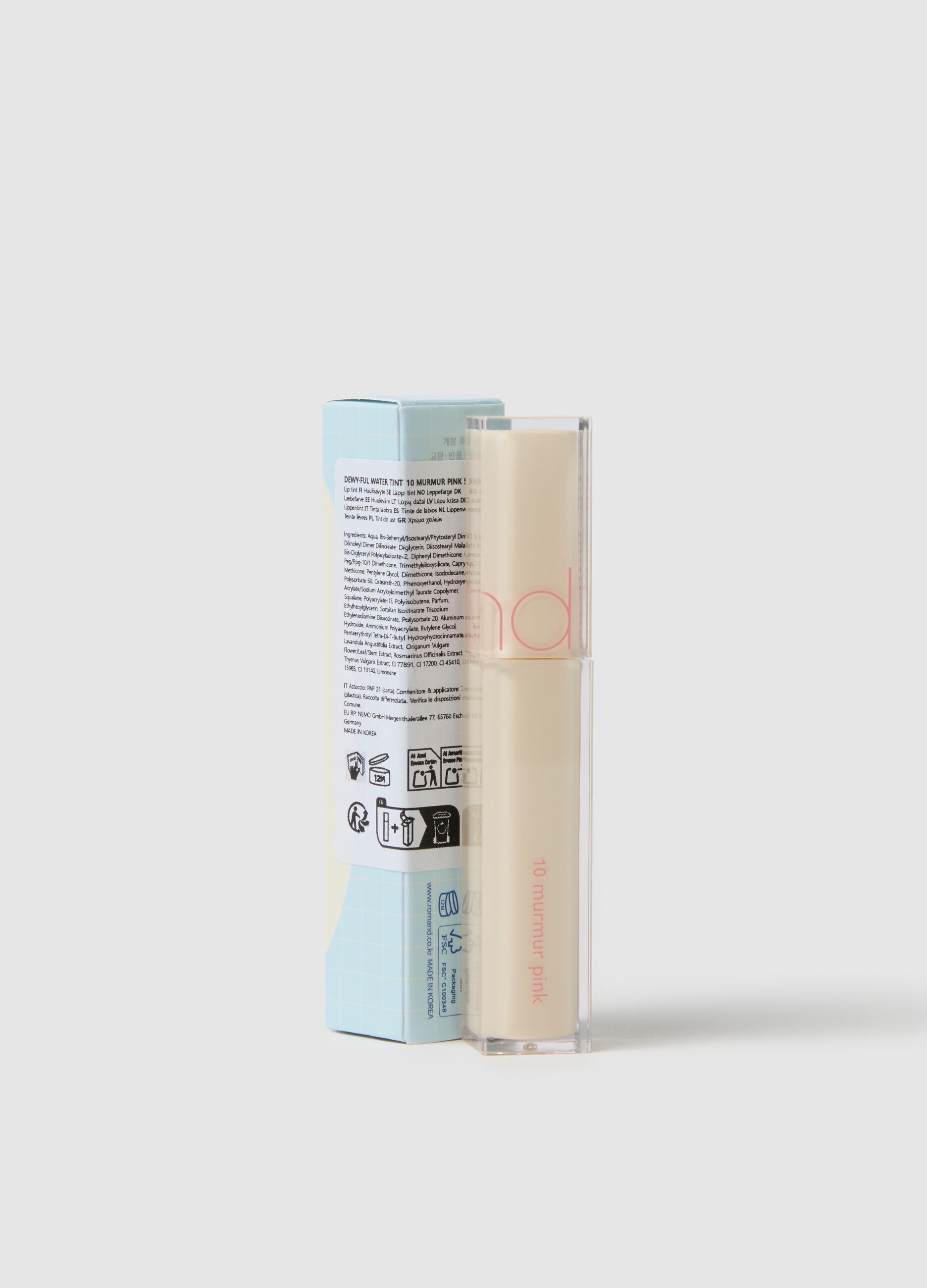 ROM&ND DEWY&middot;FUL WATER TINT 10 MURMUR PINK - Korean make-up