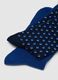 Multipack of short blue cotton-elastane socks with stripes and polka dots_2