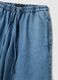 Azure Denim Pure Cotton Jogger Trousers Regular Fit_5