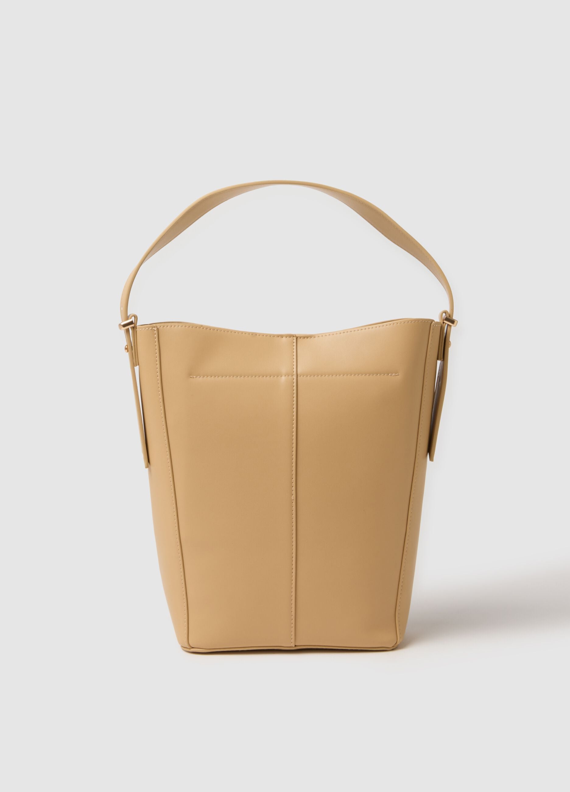Beige Bucket Bag