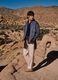 Beige regular fit cotton-linen blend jeans_0