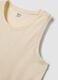 Beige crew neck vest in pure cotton, regular fit_5