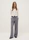 Straight multicolour striped trousers with comfortable fit_0