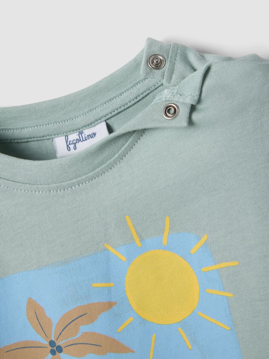 Grey pure cotton boys&rsquo; T-shirt with print_2