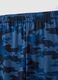 Boys' regular fit blue camouflage pure cotton pyjamas_3