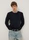 Black Slim Fit Pure Cotton Sweater_0