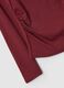 Red long-sleeved pure cotton T-shirt regular fit_5