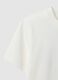 White stretchy cotton oversized fit kids' t-shirt with logo_3