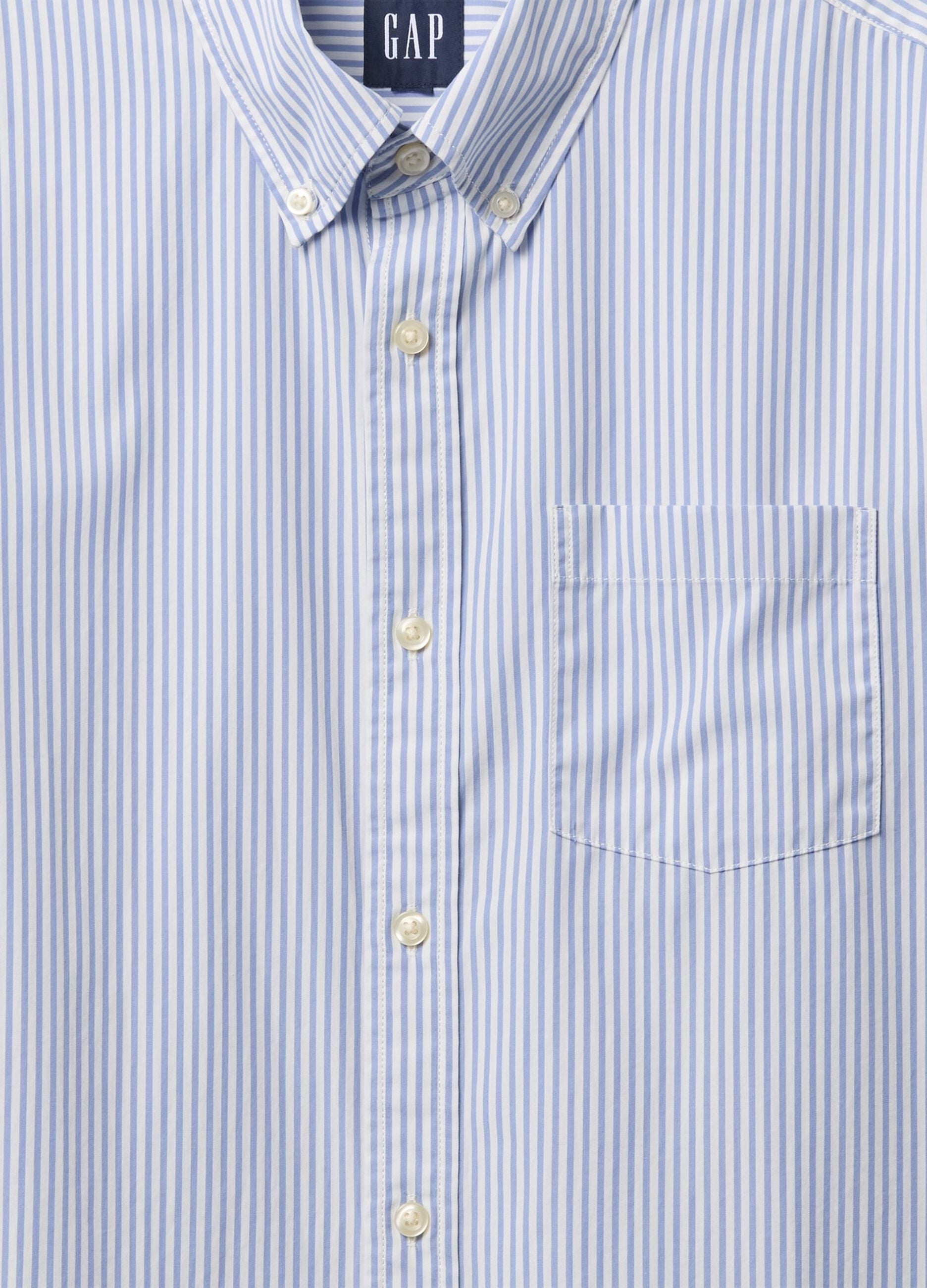 Blue Striped Cotton Shirt