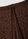 Brown openwork wide-leg trousers with elasticated waistband_5