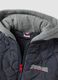 Grey quilted hooded jacket with MARVEL Spider-Man embroidery for boys_2