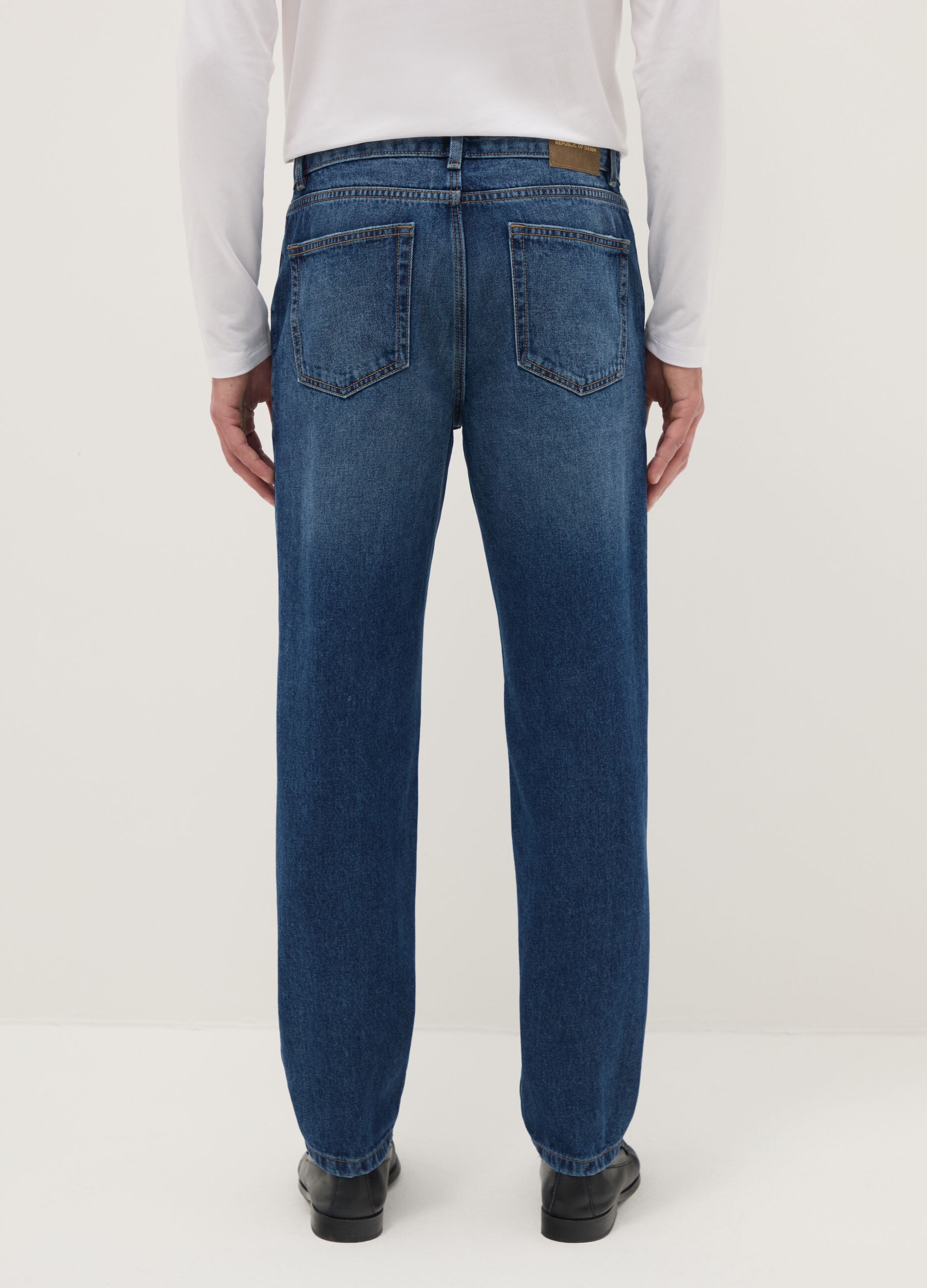 Blue Pure Cotton Jeans Regular Fit