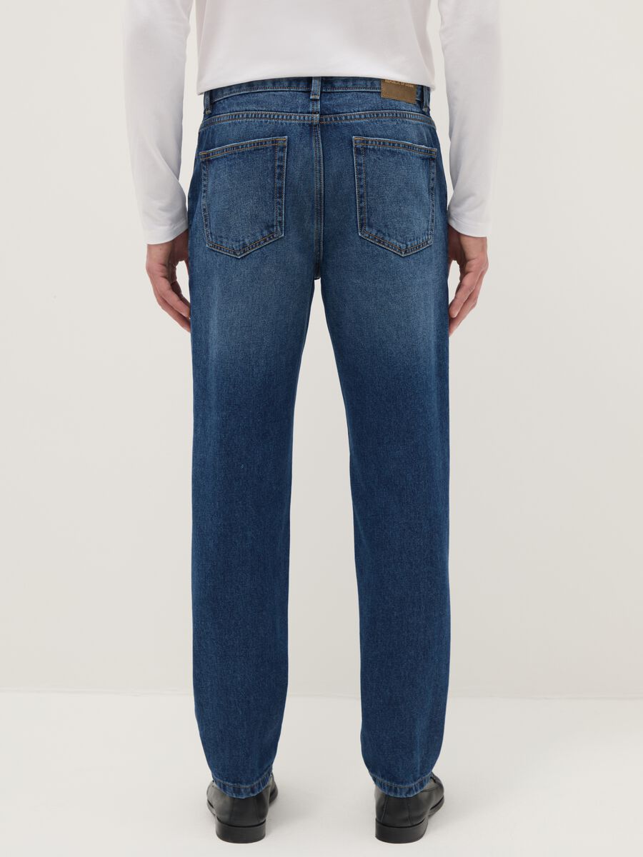 Blue Pure Cotton Jeans Regular Fit_2