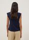 Regular fit blue short sleeve pure cotton T-shirt_2