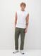Men&rsquo;s white regular-fit vest top in 100% cotton with embroidery_1