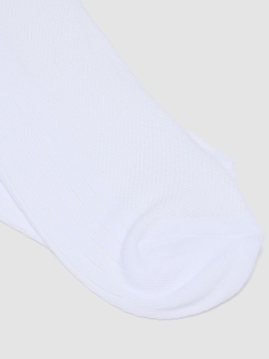 3-pack of white ankle sports socks in stretch organic cotton_2