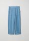 Jeans denim azzurro chiaro in puro lyocell con vita elasticizzata relaxed fit_4