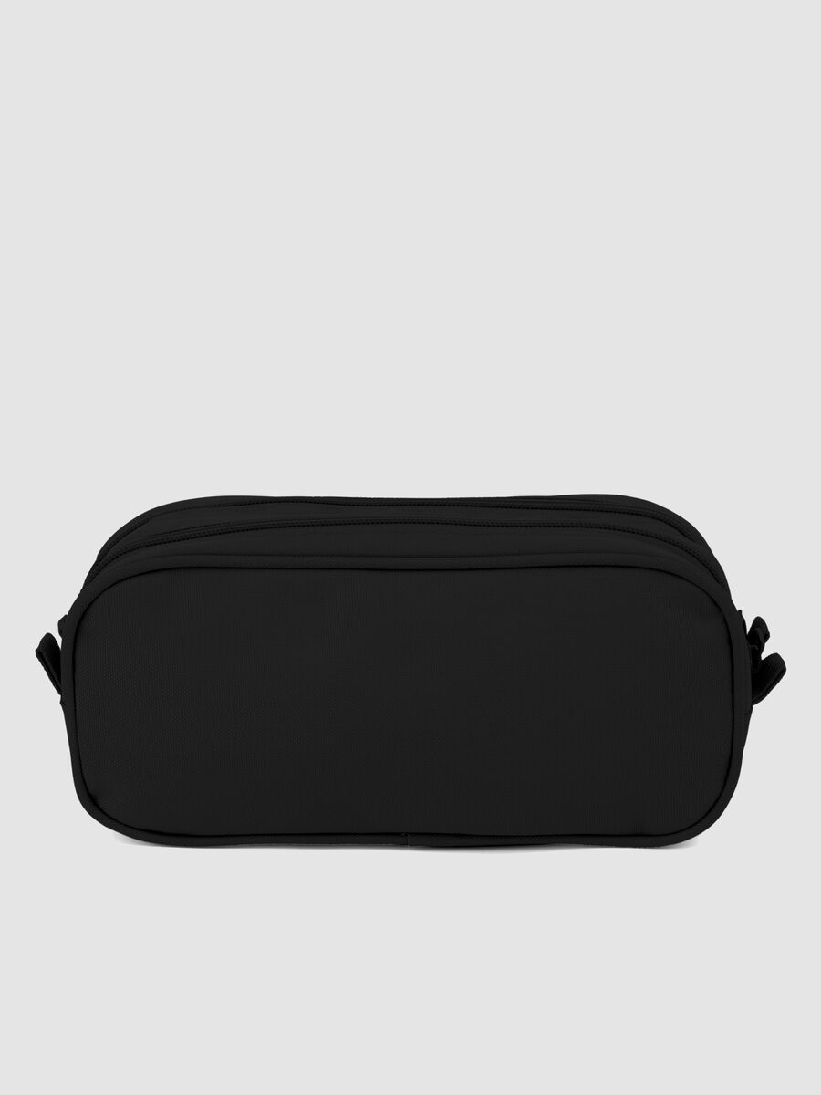 Black double-compartment pencil case_1
