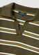 Multicolour striped regular fit jumper with polo collar_5