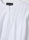White cotton blend regular fit shirt with mandarin collar_5