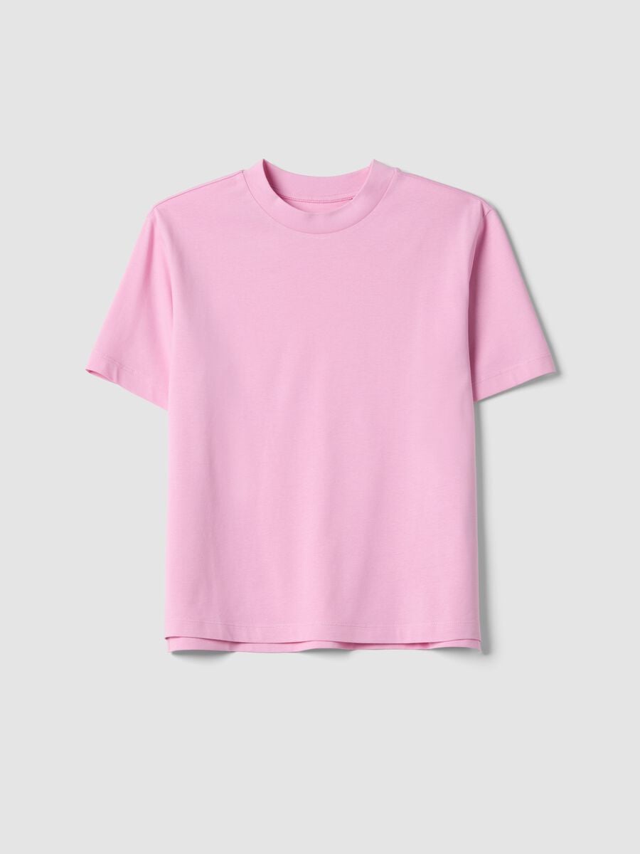 Pink pure cotton regular-fit T-shirt_4