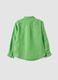 Green pure linen oversized kids&rsquo; shirt_4