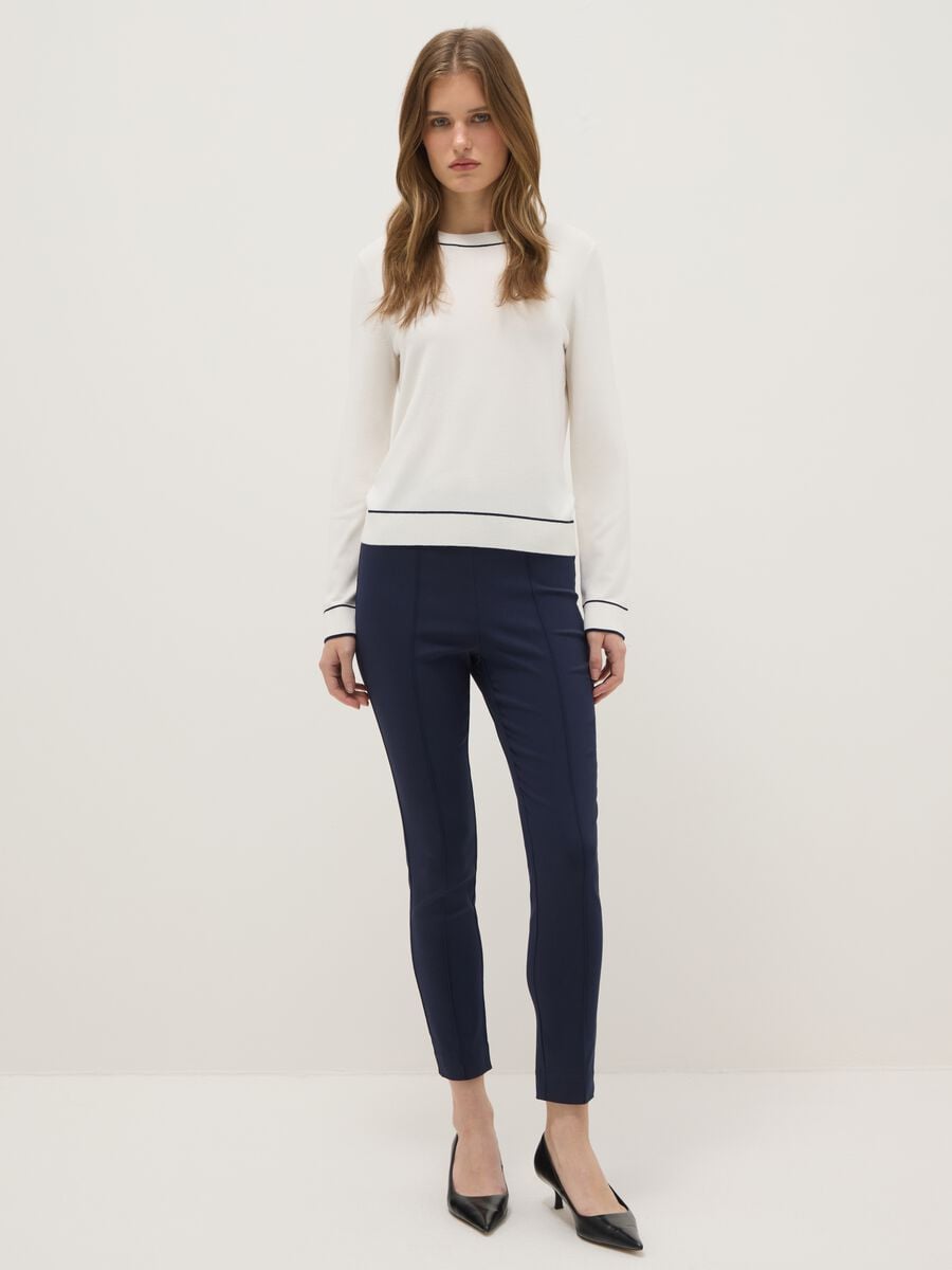 Blue Slim Fit Treggings_0