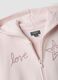 Girls&rsquo; pink cropped pure cotton hoodie_3