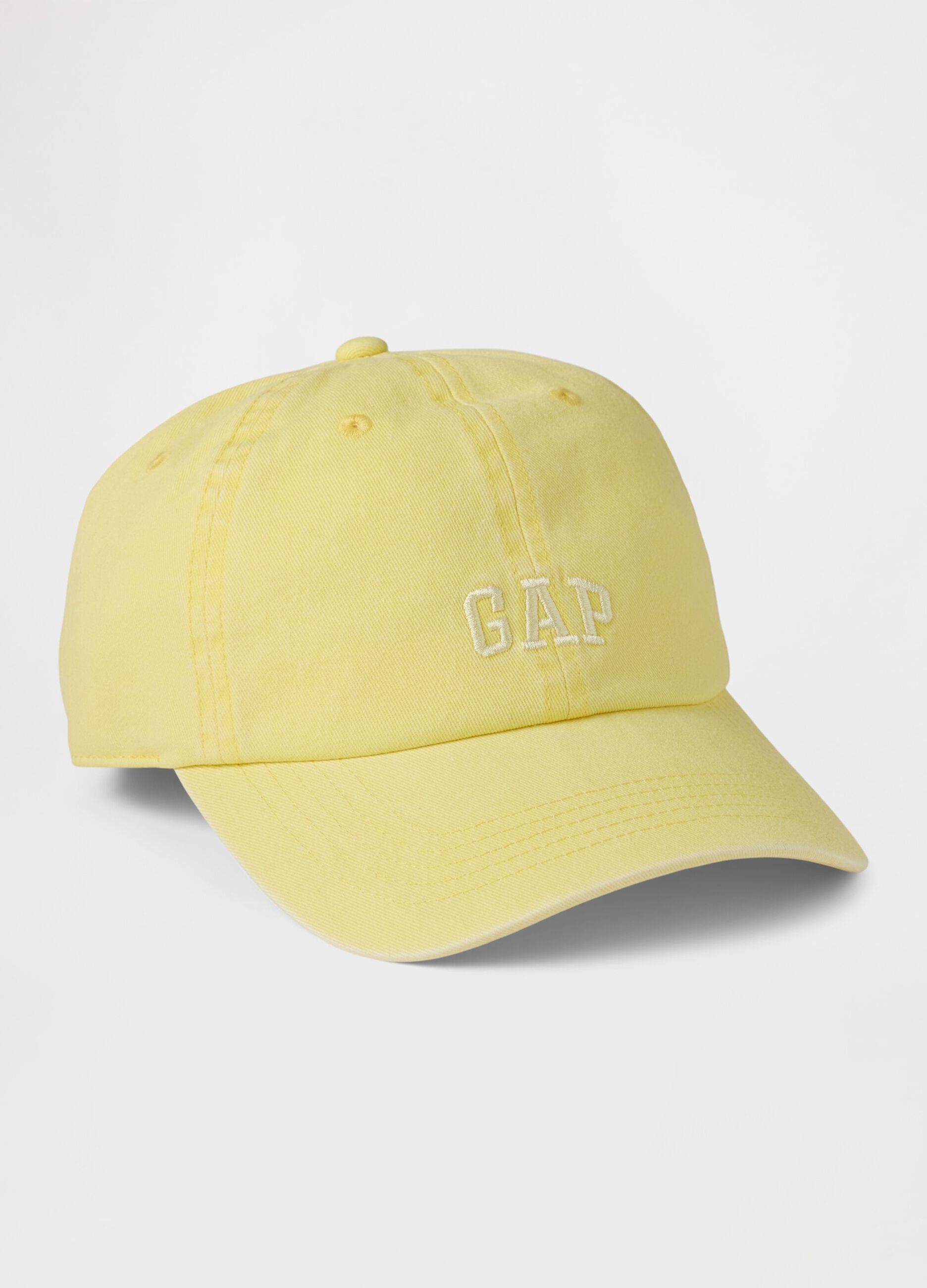 Yellow cotton baseball cap