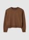Light grey melange crew neck sweatshirt_4